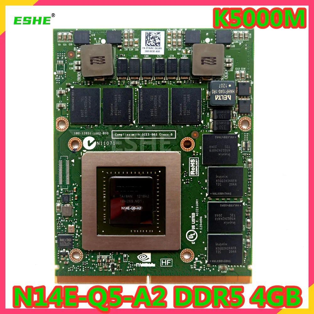 Brand New Quadro K5000M K5000 GDDR5 4GB graphics card For Dell Precision M6600 M6700 M6800 N14E-Q5-A