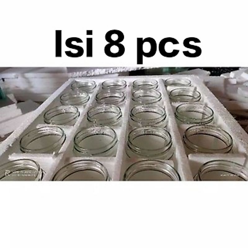 Aquarium TOPLES KACA IKAN CUPANG ISI 8PCS, BOTOL IKAN CUPANG
