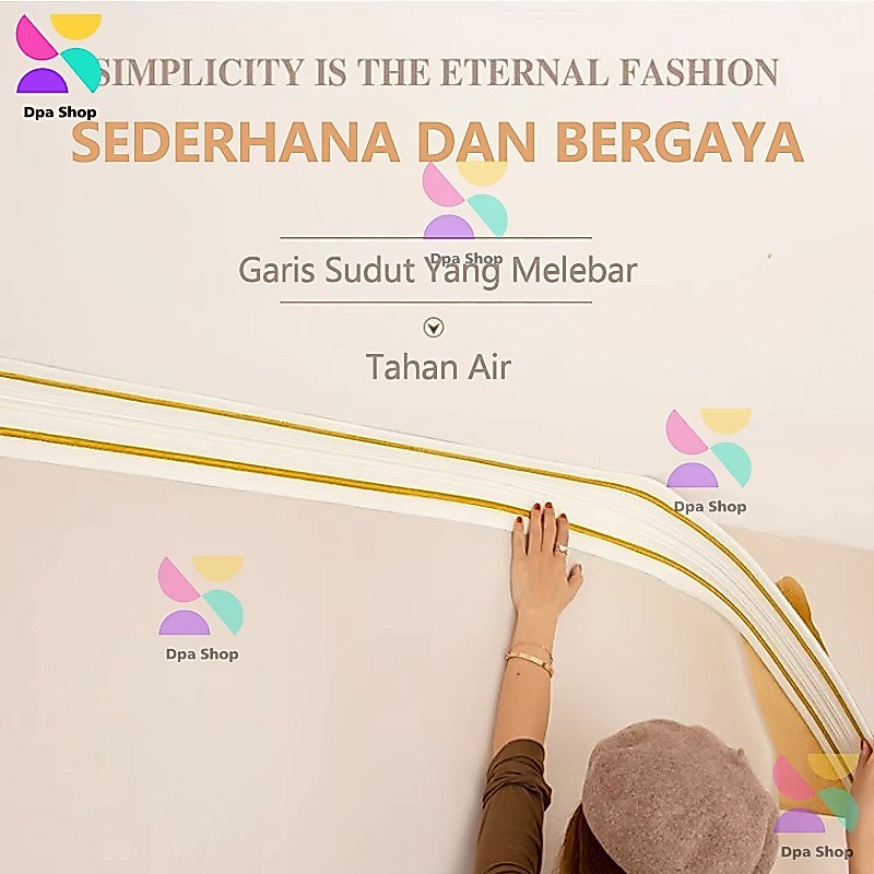 TERSEDIA Wallpaper Foam 3D List 2.3 Meter List Foam Wallpaper List Border Wallpaper foam 3D Foam