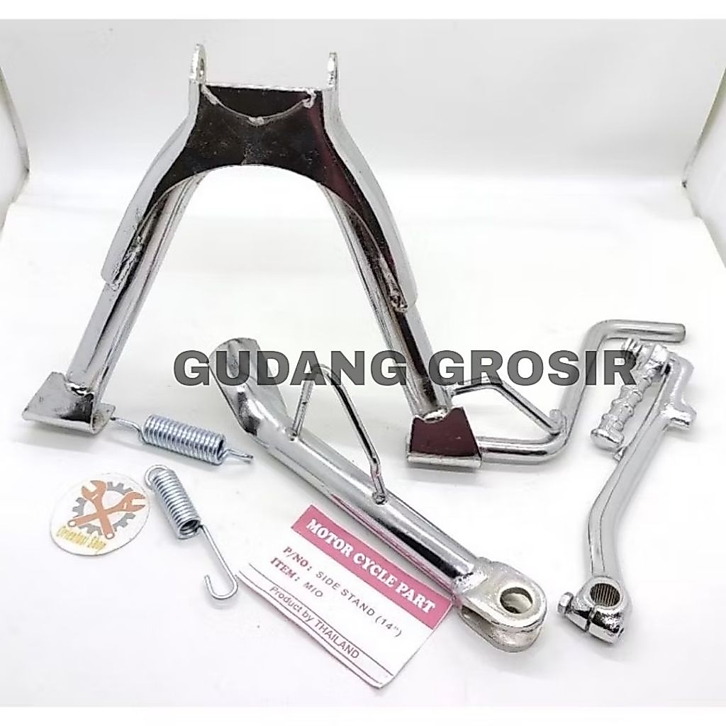 standar tengah ring 14+standar samping ring 14+selahan universal Mio smile Mio sporty Mio soul karbu