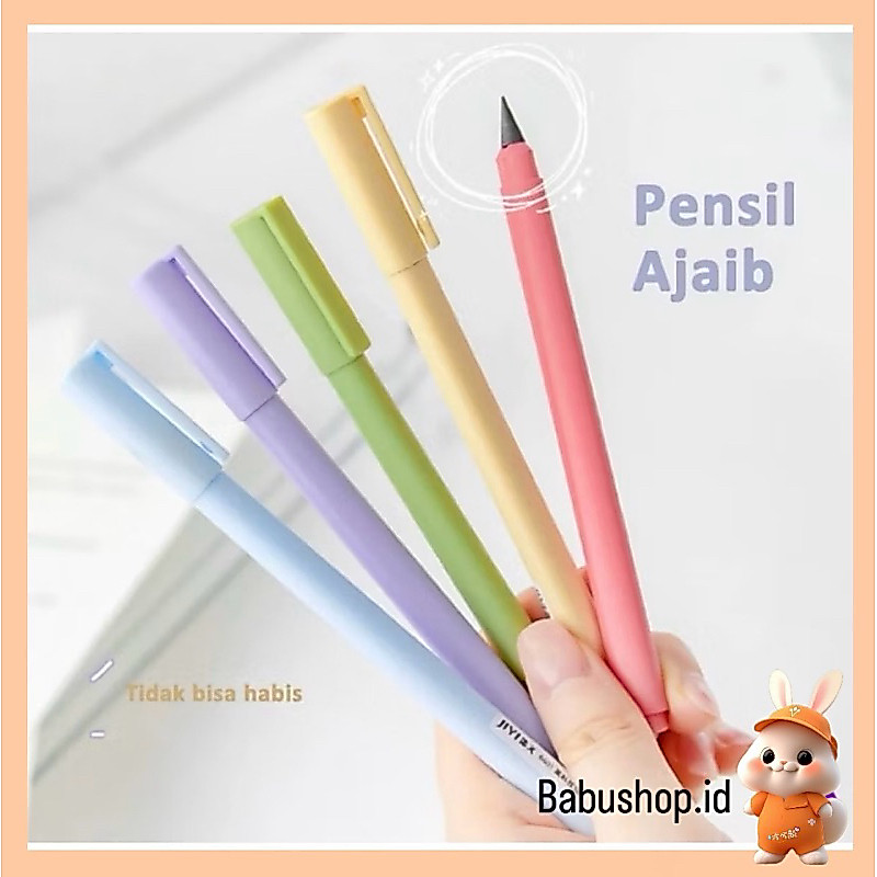 BBS PENSIL ABADI PASTEL / PENSIL ETERNAL PASTEL / PENSIL TANPA BATAS / PENSIL TIDAK BISA HABIS