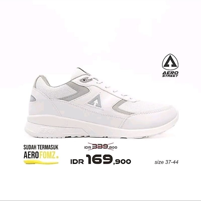 Aerostreet Osaka Full Putih - Sepatu Sneackers Pria Wanita
