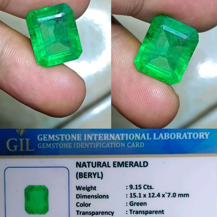PERMATA JAMCOL EMERALD BERYL COLOMBIA MINOR CLARITY OPEN COLOR