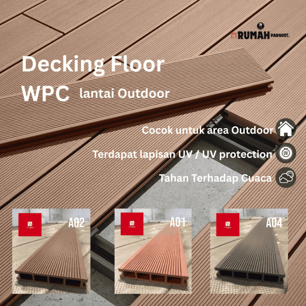 Floor Decking WPC_Decking WPC Outdoor_Lantai Kayu_Lantai Taman