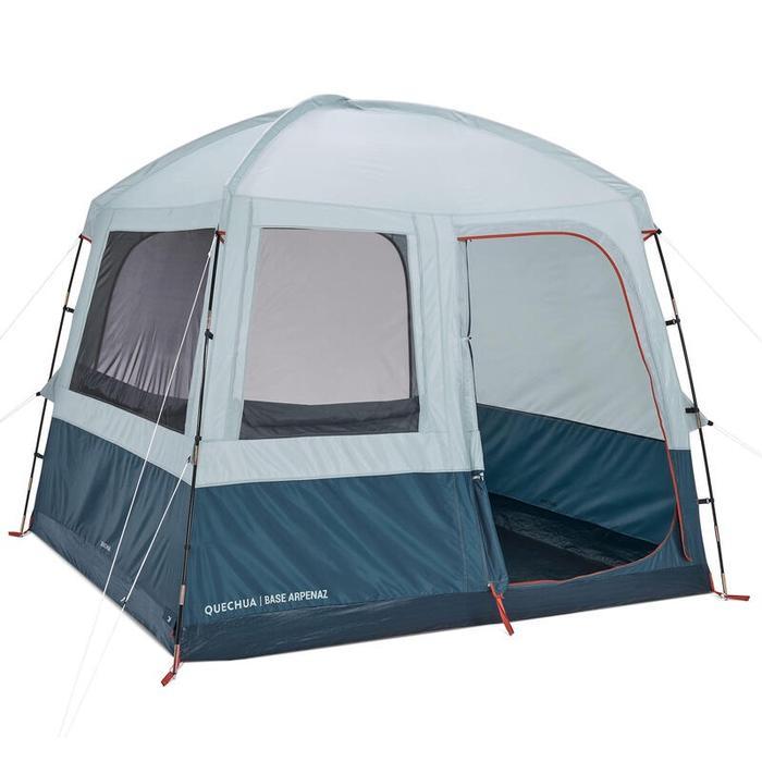 QUECHUA Arpenaz Base M Tenda Area Tamu Dengan Tiang Untuk 6 Orang - Tosca