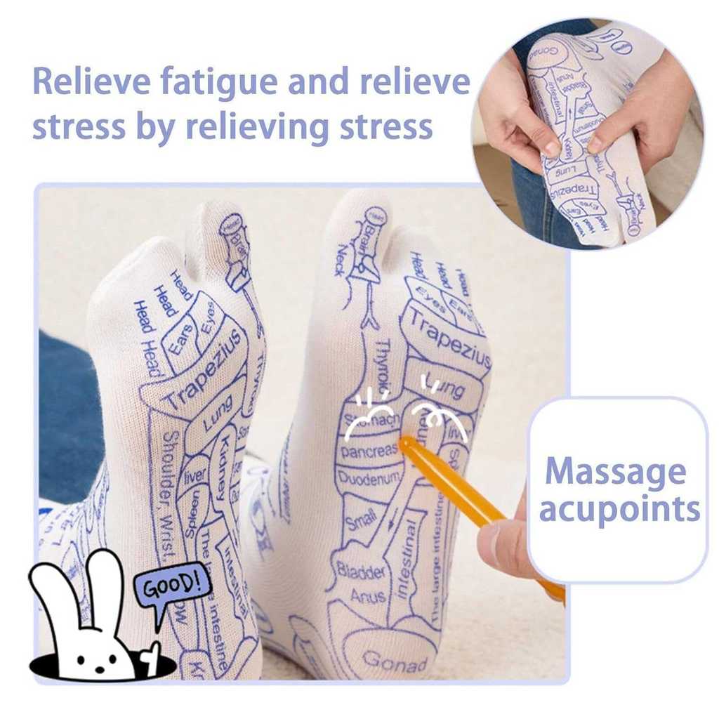 COD Kaos Kaki Kesehatan Dengan Gambar Pola Titik Akupuntur Untuk Pijat Terapi Titik Akupuntur Reflek