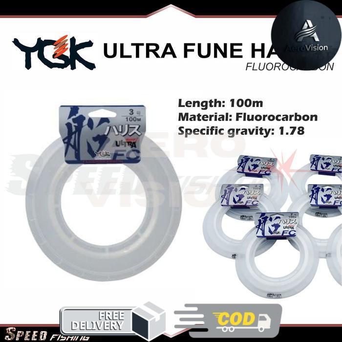 Senar Leader Ygk Ultra Fune Harisu Fluorocarbon 100m Line - 3.5
