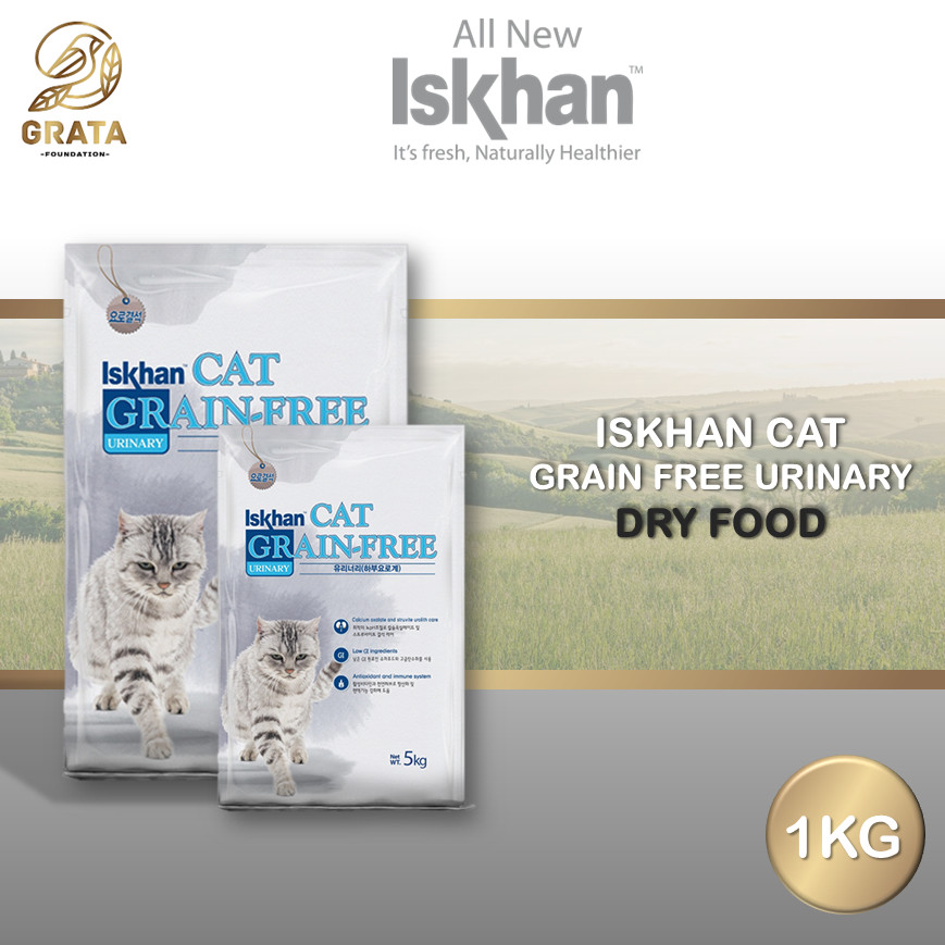 ORIGINAL CAT FOOD | Iskhan Cat Grain-Free Urinary Care 1kg Kemasan Repack