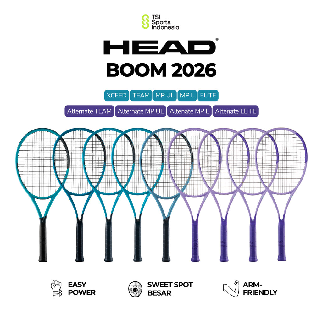 Raket Tenis Head BOOM 2026 | BOOM ALTERNATE 2026 MP L / MP UL / TEAM / ELITE / IG XCEED Tennis Racke