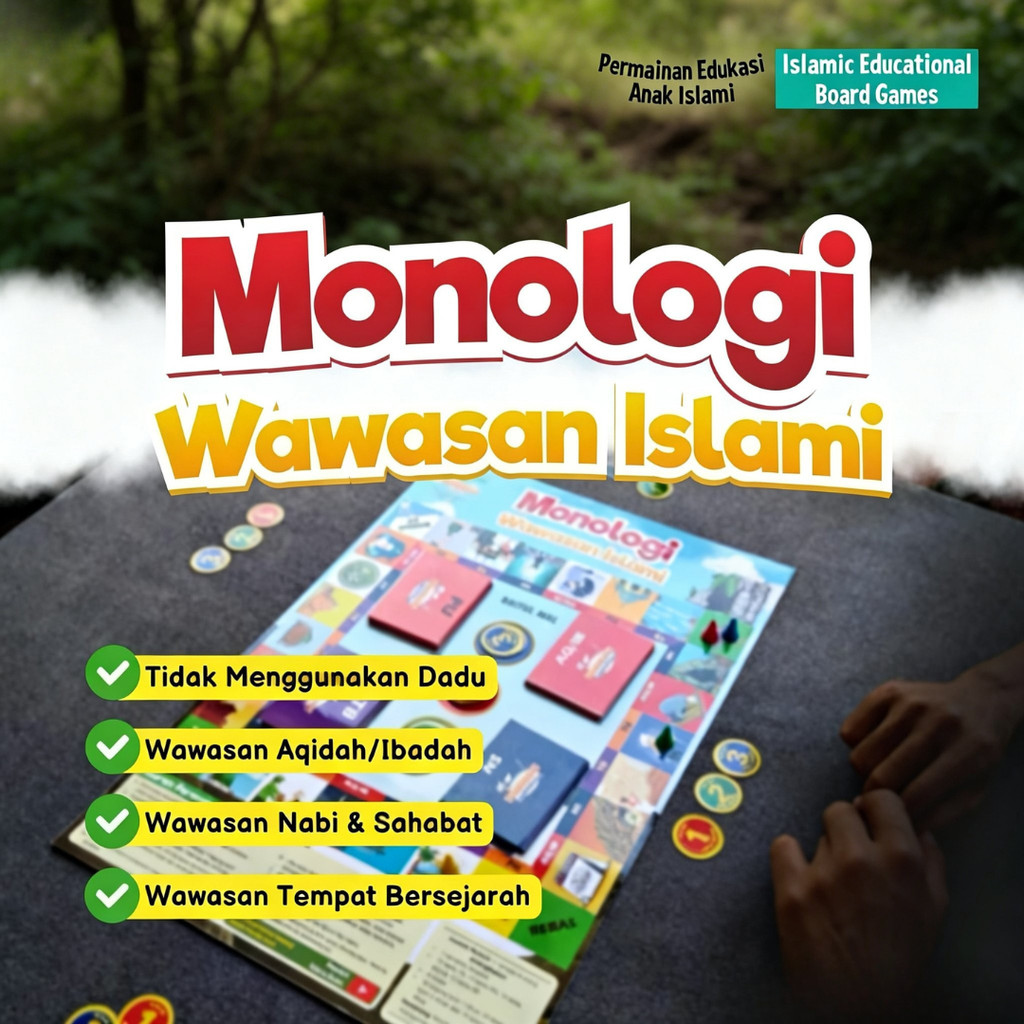 Mainan Anak Edukasi Monologi Wawasan Islam Permainan Seru Monopoly Board Game