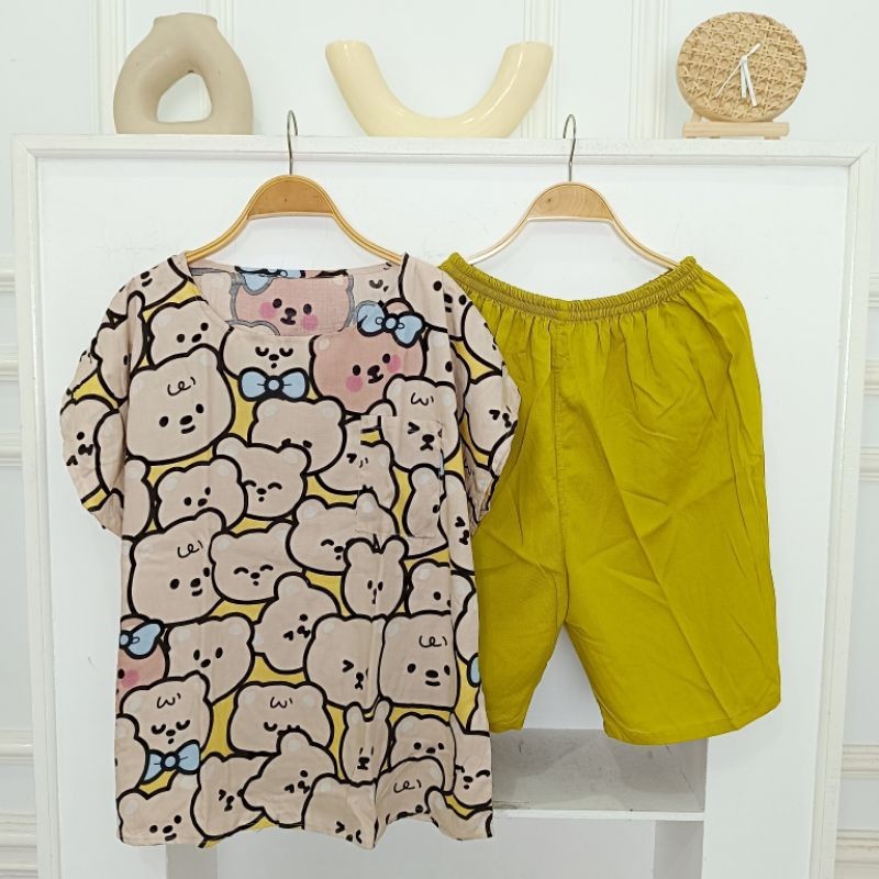 BABYDOLL JUMBO PENDEK RAYON CELANA PENDEK