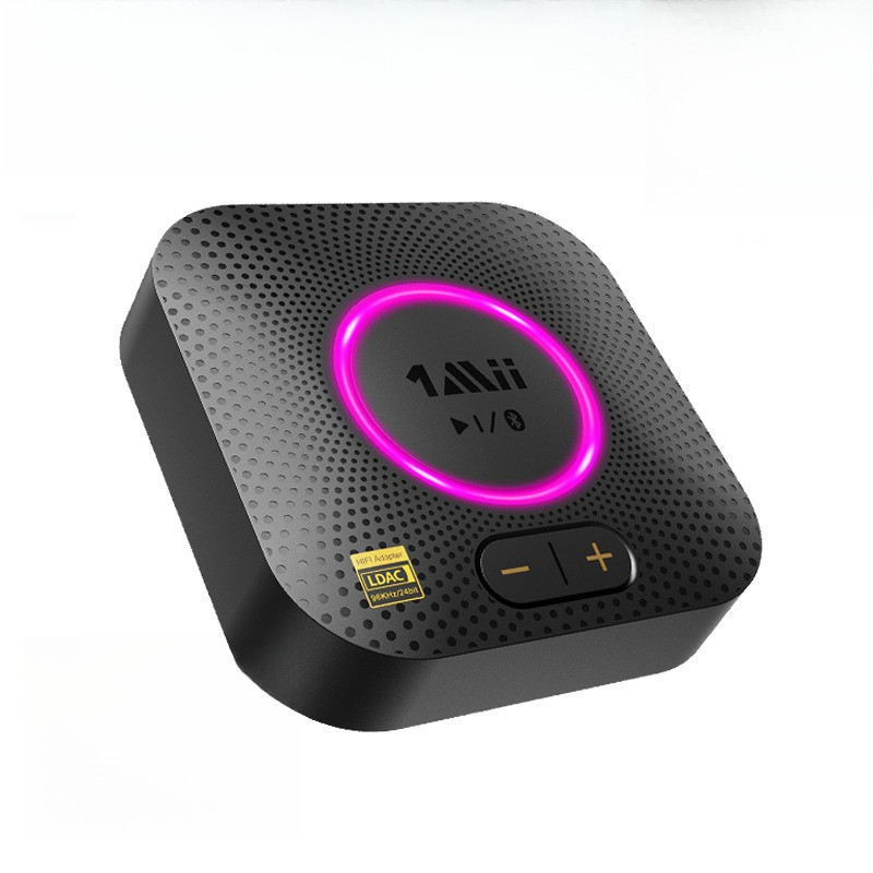1Mii B06S+ Bluetooth 52 Receiver,HiFi Auo Adapter WLDAC Aptx HD&LL,Long Range HiRes Auo with Volume 