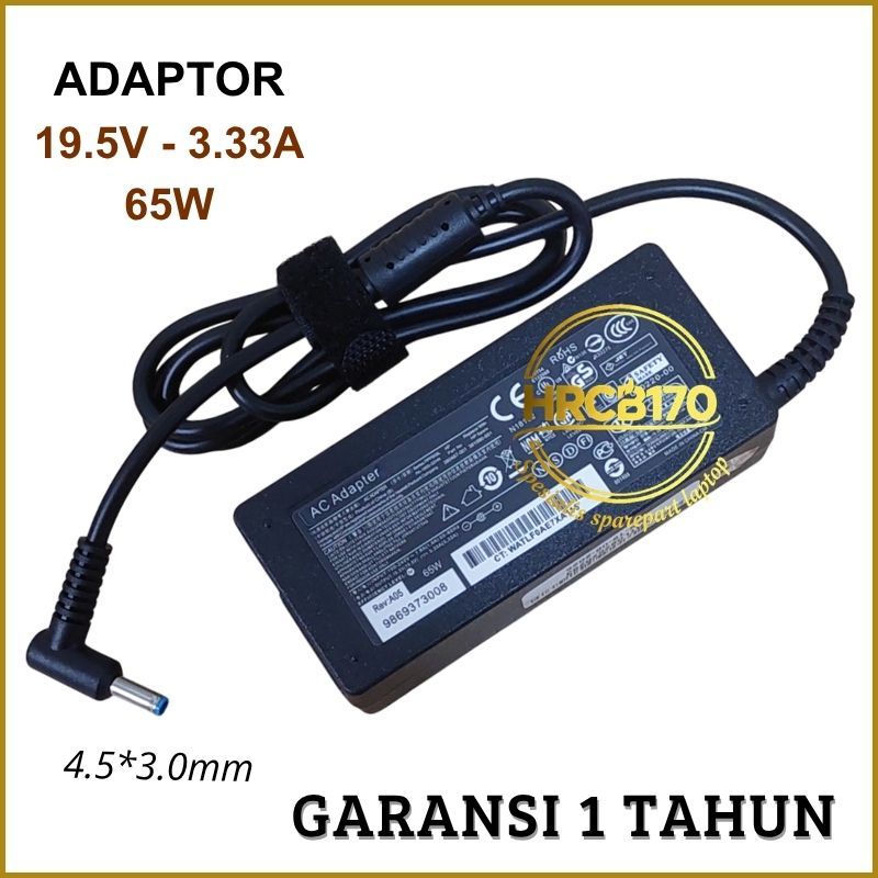 Adaptor Charger HP 14-b009AU 14-b146TU 14-b039TU 14-b059TU 65W -HRCB