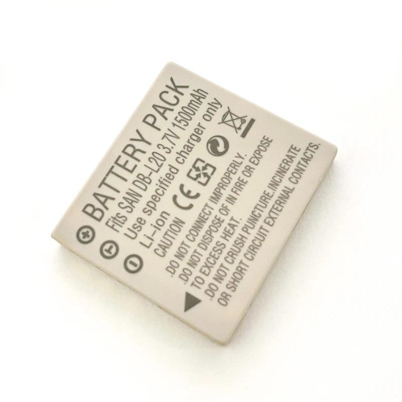 DB-L20 DBL20 Battery 1500mAh 3.7V Rechargeable Battery for Sanyo Xacti DMX-C1 C4 C5 C6 CA6 CA65 CA8 