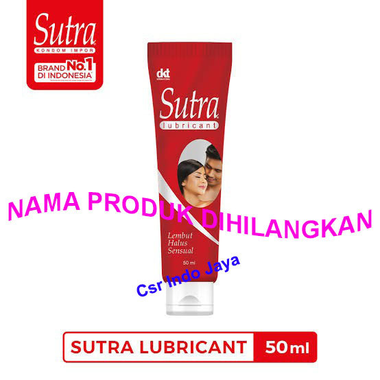 Sutra Lubricant 50 Ml Pelumas Gel Lebih Licin Kemasan Baru Botol Tube * smliemart_pp *