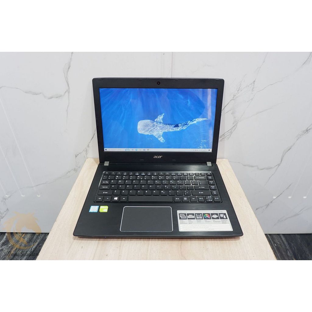 Acer Aspire E5-475G Intel core i5 -7200U Nvidia Geforce 940MX Ram 8Gb Ssd 128Gb