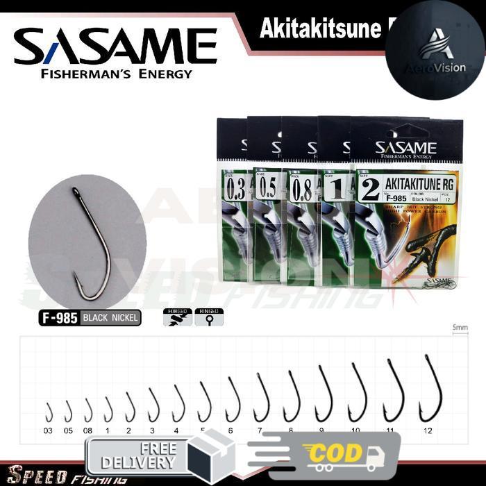Hooks SASAME Akitakitsune RG Ringed F985 Mata Kail Pancing Kuat - 0.3