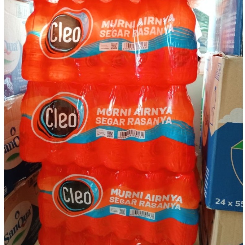 cleo air minum botol ukuran 220ml..