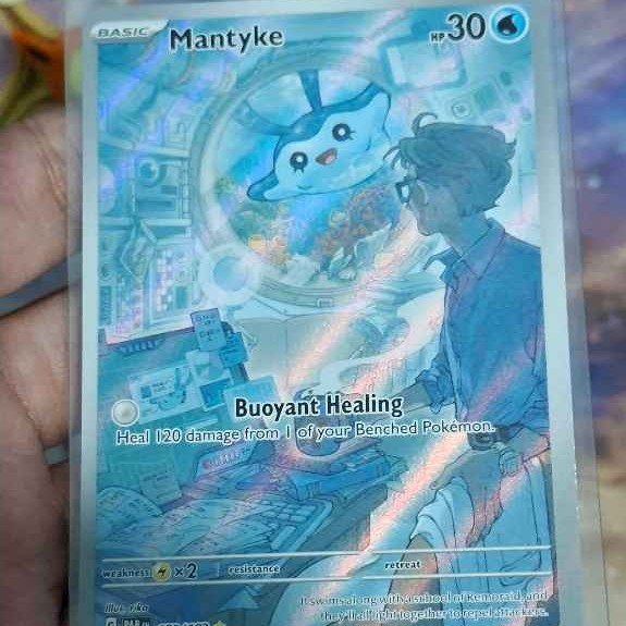 Mantyke AR Art Rare Illustration Rare IR 189/182 Paradox Rift Pokemon TCG English