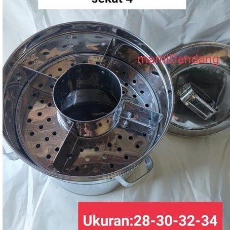 Dandang bakso besar sekat 4 stainless & almunium