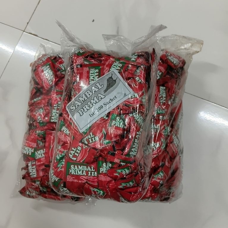 SAUS SAMBAL MERAH PRIMA 1PACK 200PCS