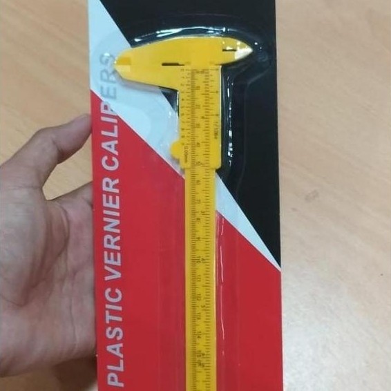 HDT Jangka sorong Manual plastik 150mm caliper sketmat sigmat pvc 15cm