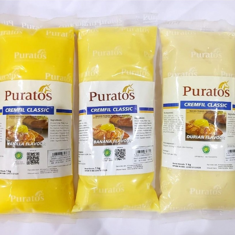 Puratos Cremfil Classic 1kg – Cream Filling – Vla 1 Kg