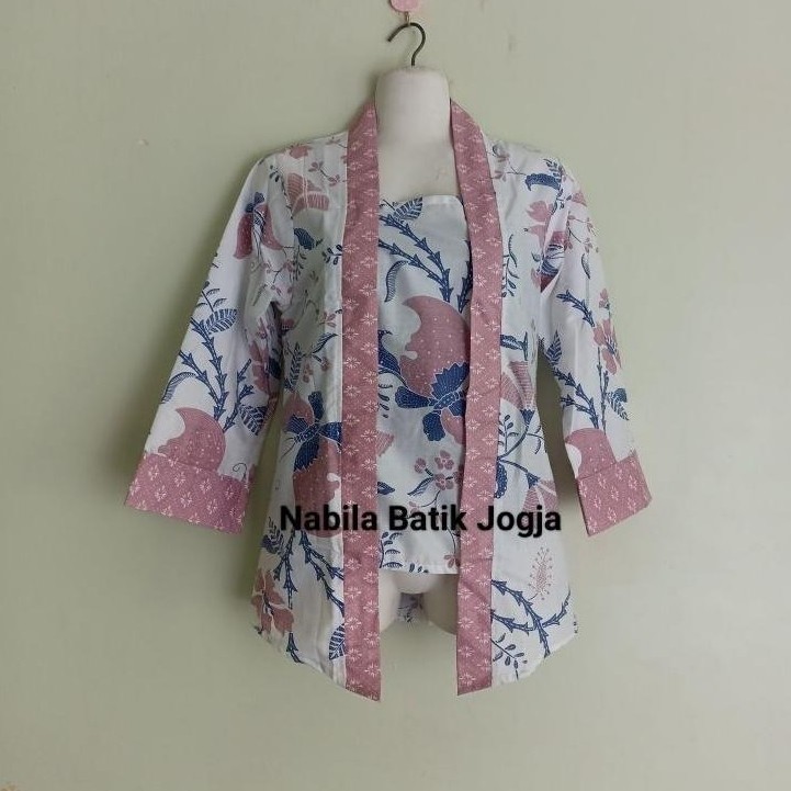 Blus Batik Model Kebaya Kutubaru / Kebaya Batik Katun