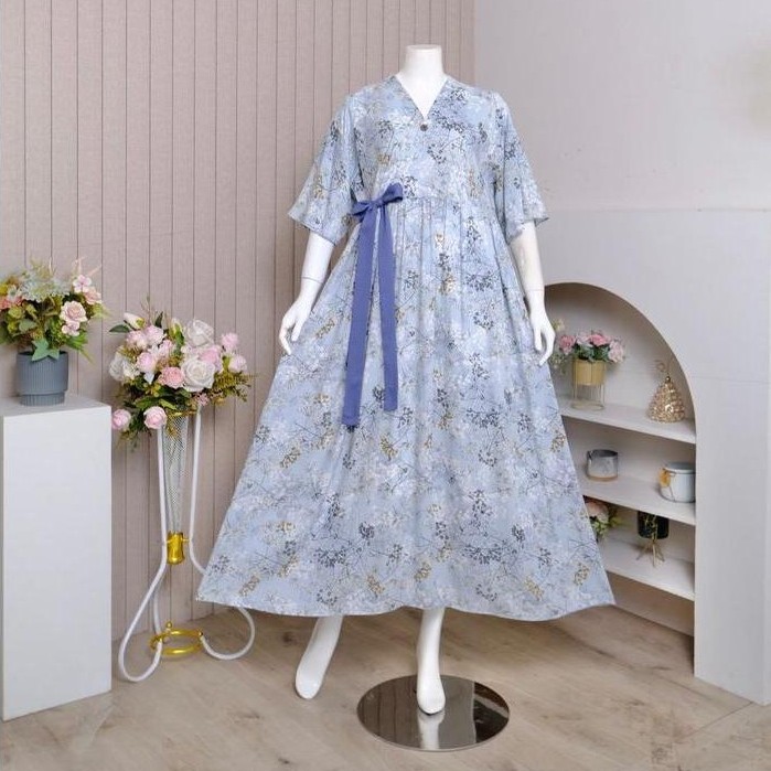 PROMO SPECIAL Zoraya Ayla Long Dress Daster Andin Rayon Premium Remaja Bumil Busui Terbaru Baju