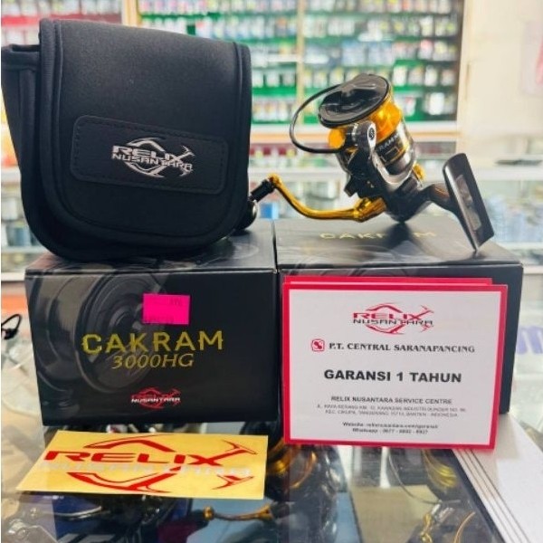 Reel Pancing Relix Nusantara Cakram 1000HG | D1000HG | 3000HG | 4000XG | 5000XG Spinning Garansi 1 T