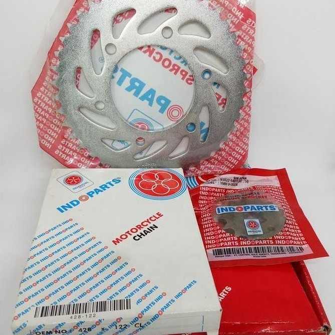 (100% Original) Indopart Gear Set Athlete 125/Blitz/Crypton Vega R/Cs1/F1 Fizr Alfa Sigma/Gl100/Jup 