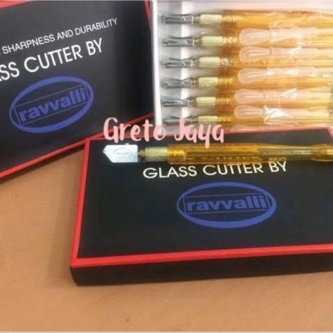 ( Ravvali ) Alat Potong Kaca / Glass Cutter / Motong Pemotong Potongan Kaca Ravvalli Bagus Ravali