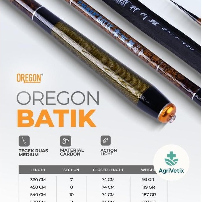 Joran Tegek Oregon Batik 360 450 540 630 720 - 630