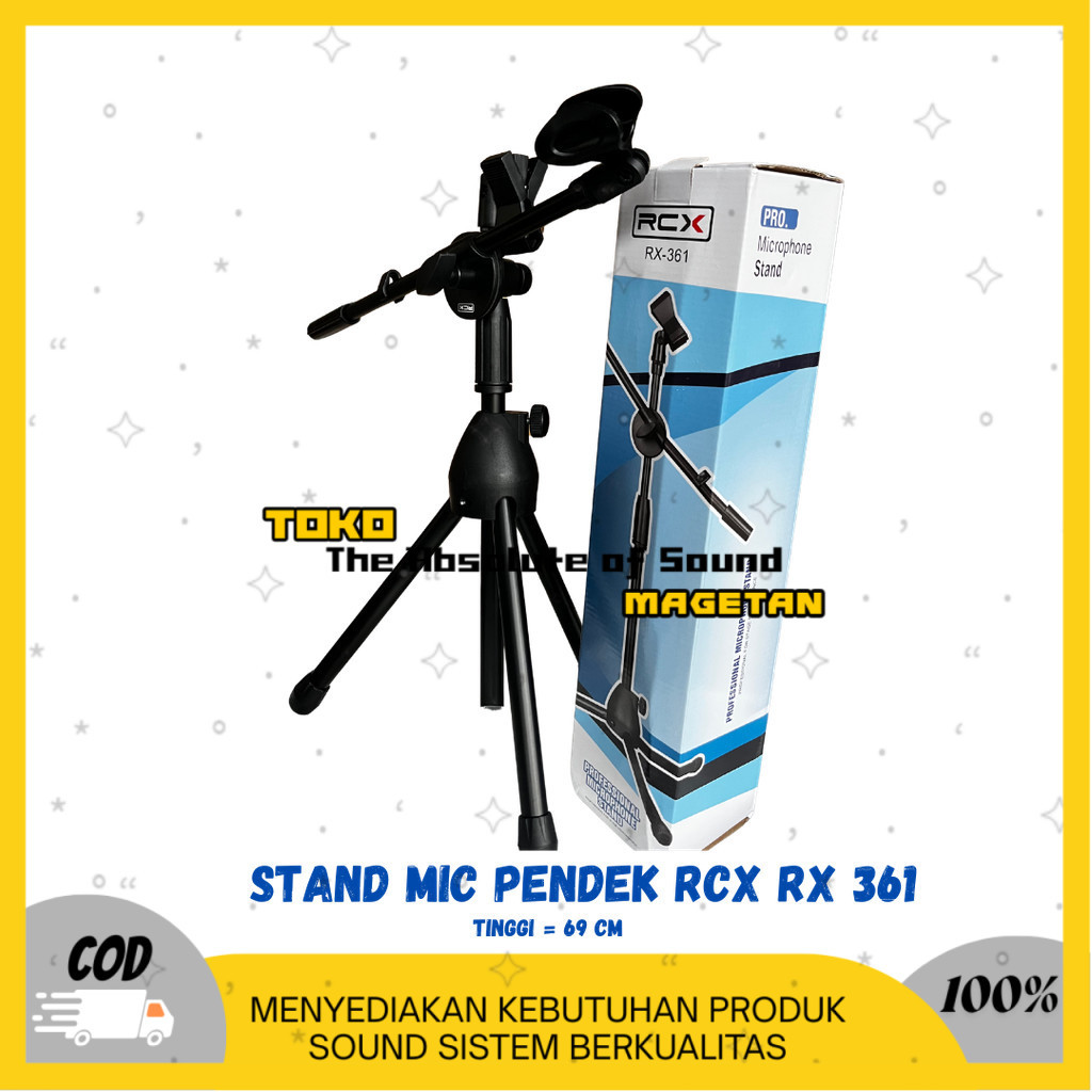 Stand Mic Pendek RCX RX-361 ORIGINAL