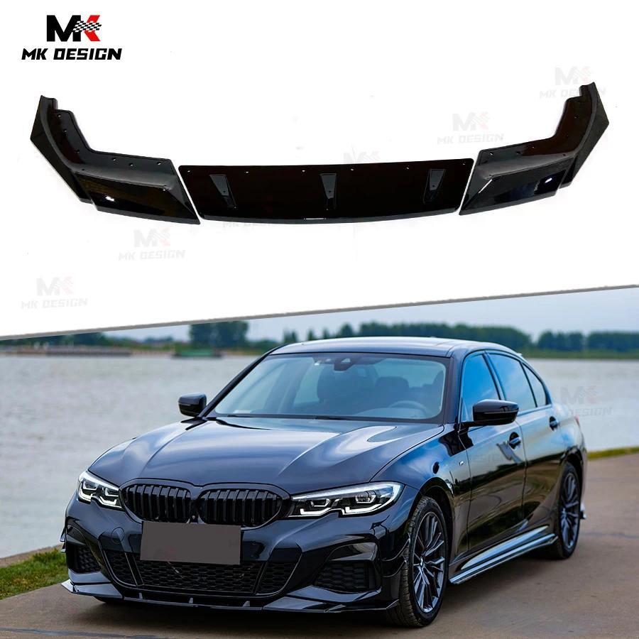 VTEN Style PP Front Lip Splitters for BMW 3 Series G20 G28 2020-2022 Front Bumper Lip Chin Spoiler C