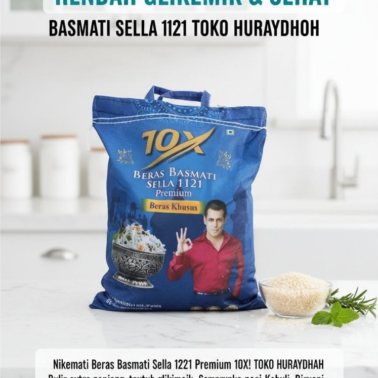 Beras Basmati Sella 1121 Premium Toko Huraydhoh - Kualitas Import India Beras Basmati Sella 1121 Pre
