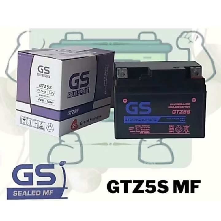 Aki Motor GTZ5S Honda Beat Beat fi Beat street Beat pop Aki Kering Accu Kering