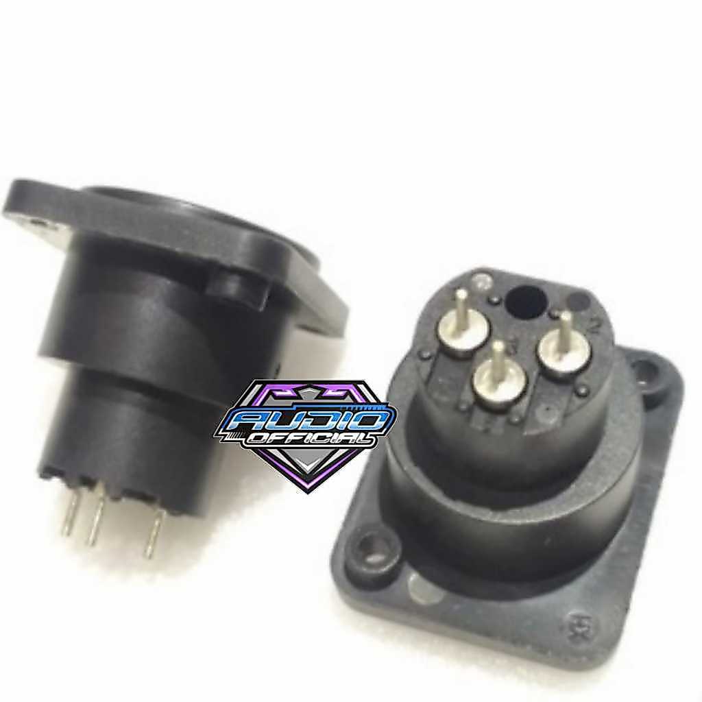 Soket Canon Body XLR / Socket Female Cannon Bahan Pvc