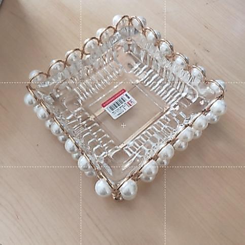 [COD] 603 STORE Ornamen Kaca kristal tebal/ Kaca bulat gold/ kaca bulat silver/ kaca mutiara Gold - 
