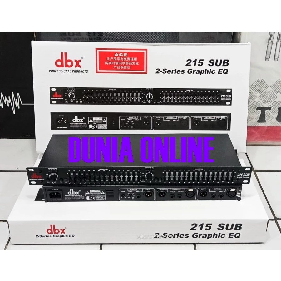 Equalizer dbx215sub / dbx 215sub / dbx 215 plus subwoofer