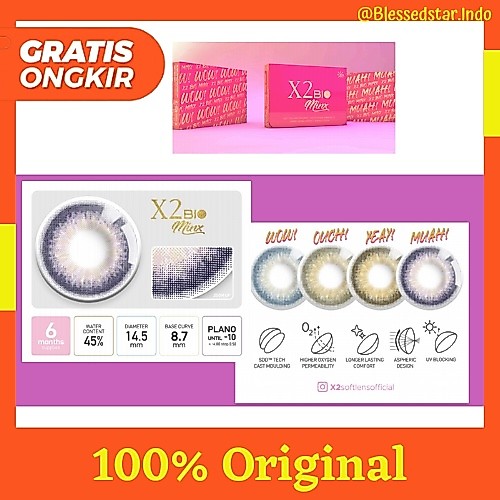 Softlens Minus X2 BIO MinX diameter 14.5mm