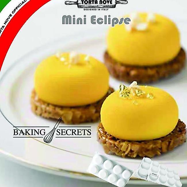 Cetakan Kue Silikon Mini Eclipse 7Cm 4.7Cm Cetakan Cheese Cake Neopolitan Cake Glaze Torta Nove Mous
