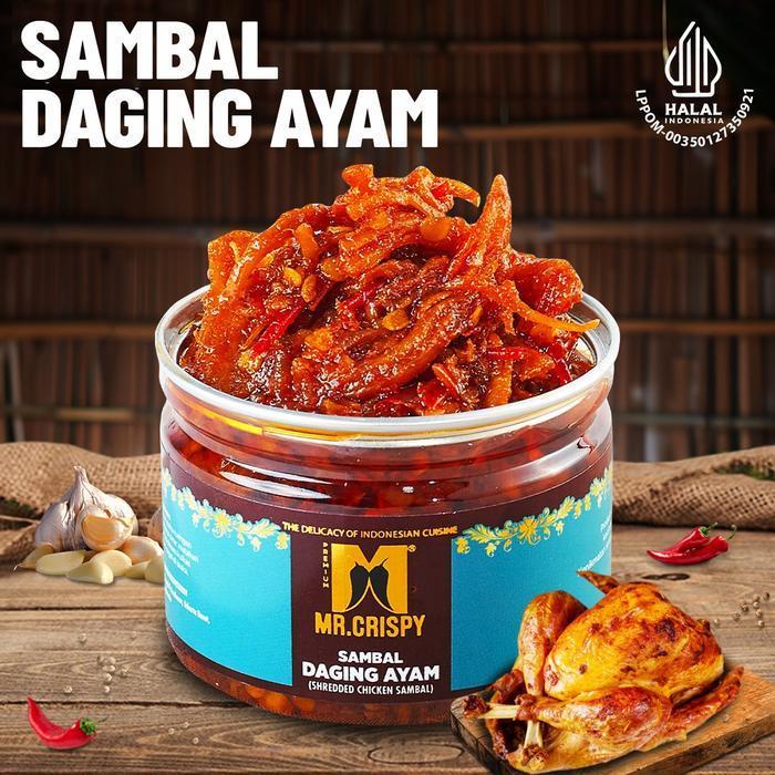 Sambal Daging Bebek/Ayam/Sapi/Sambel Mr.Crispy - DAGING AYAM