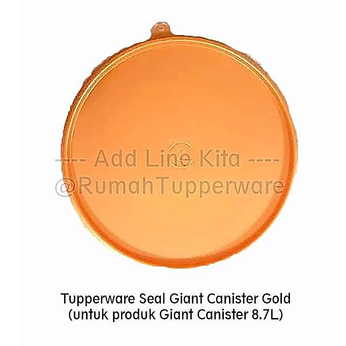 Promo Tupperware Sparepart Seal Giant Canister Kuning Tutup Giant Canister Limited