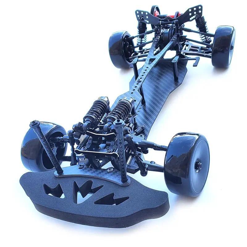 3RACING Sakura D5 D5S 4WD 1:10 Mobil RC Rangka Serat Karbon KIT DIY Model Balap Kecepatan Tinggi Rem