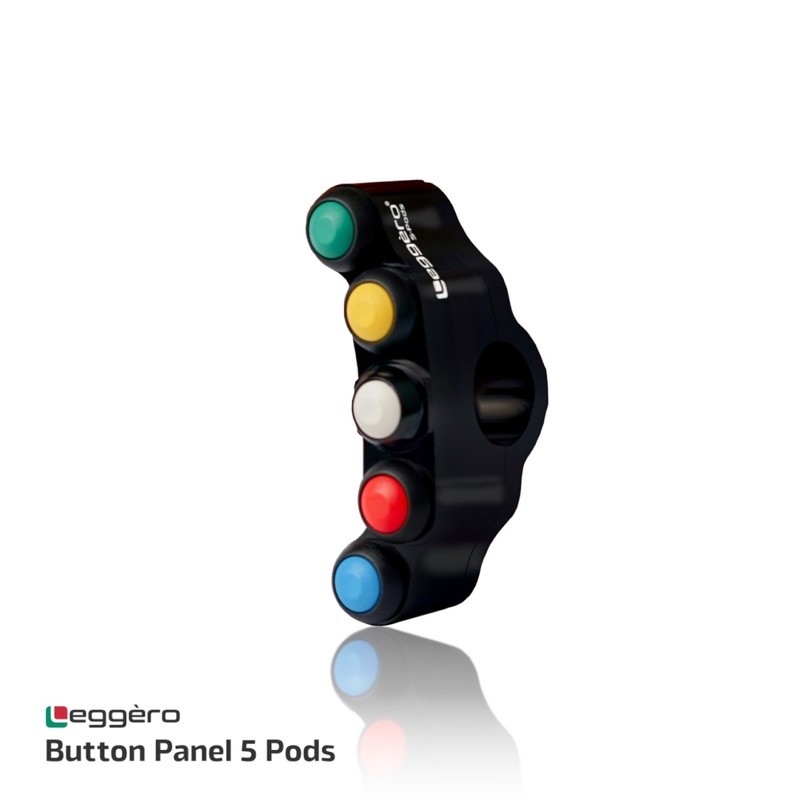 leggero  Switch Button Panel Saklar 5 Pods Original Italy Model Accossato Tombol