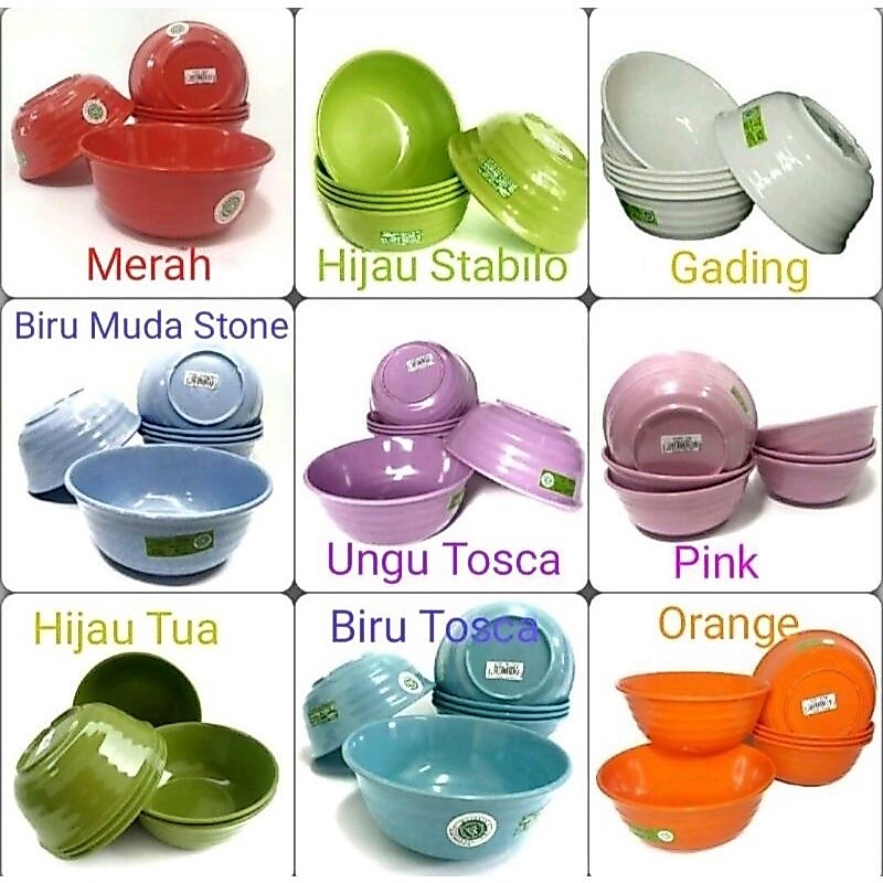 MANGKOK / MANGKOK MELAMIN ULIR 7 INCH - W0701 / 6 INCH - W0601