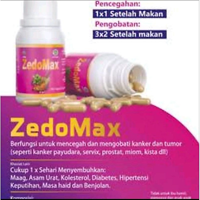 Zedomax Herbagold Obat Kanker dan Tumor Herbal