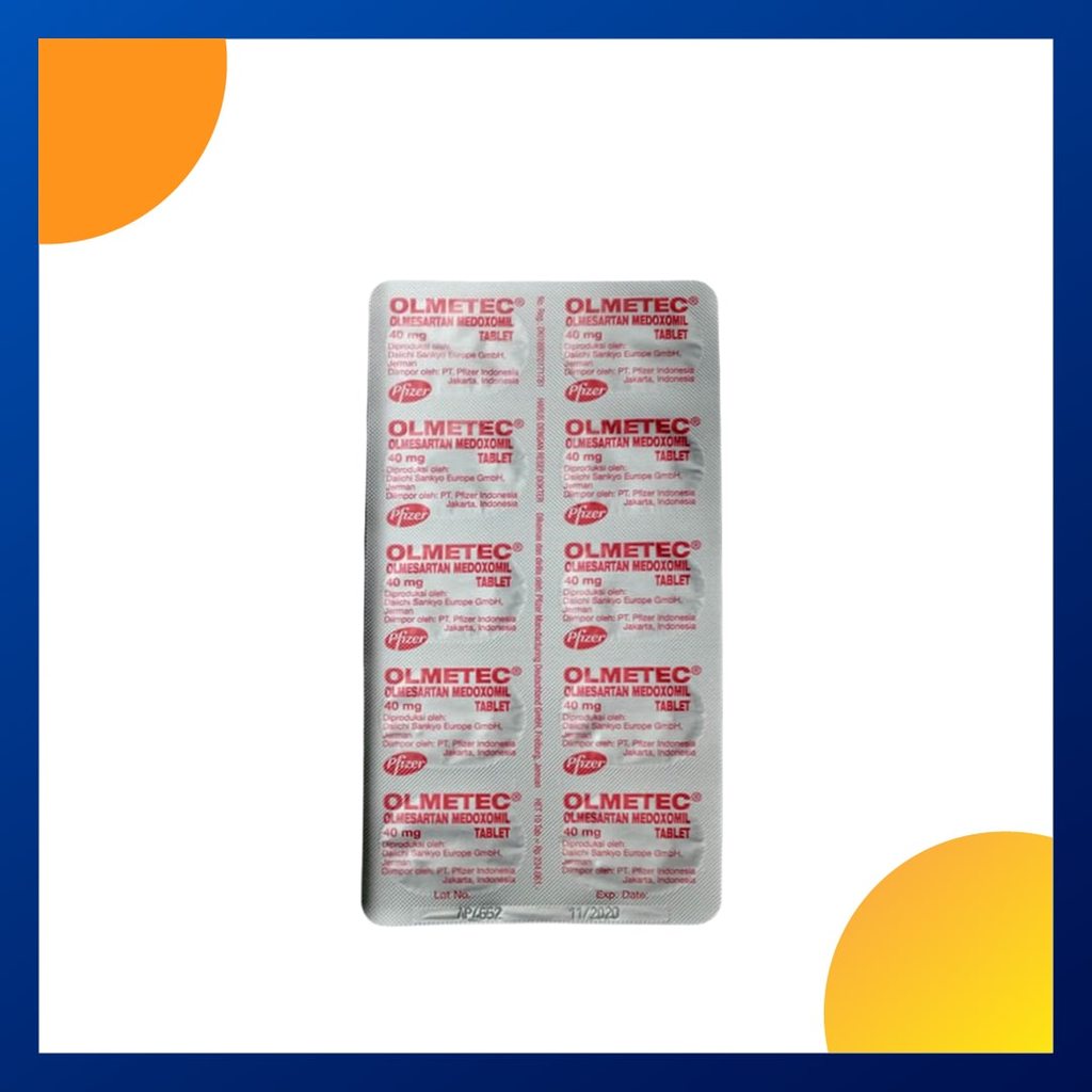 OLMETEC 40 MG 1 BLISTER @ 10 TABLET SALUT SELAPUT