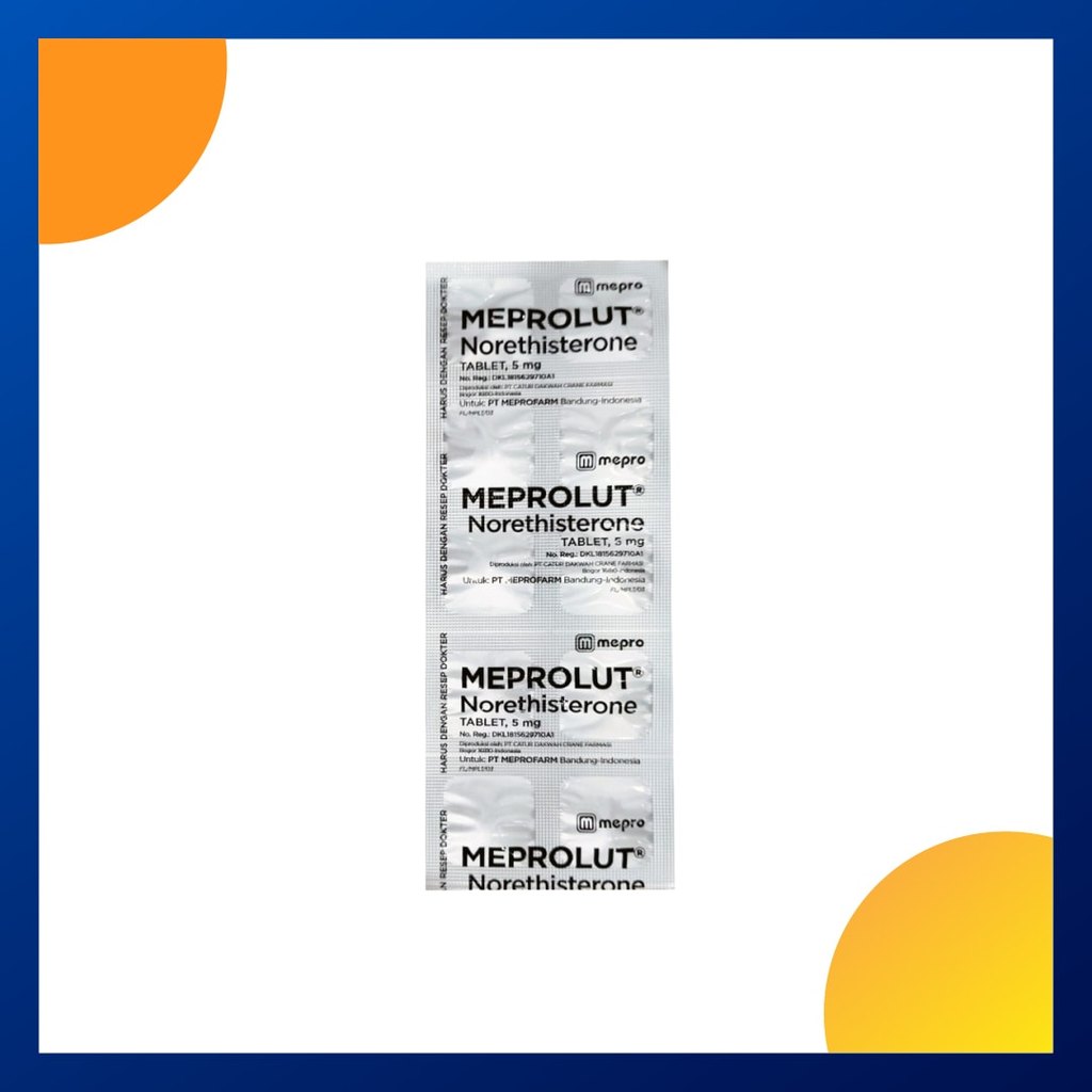 MEPROLUT 5 MG 1 STRIP @ 10 TABLET